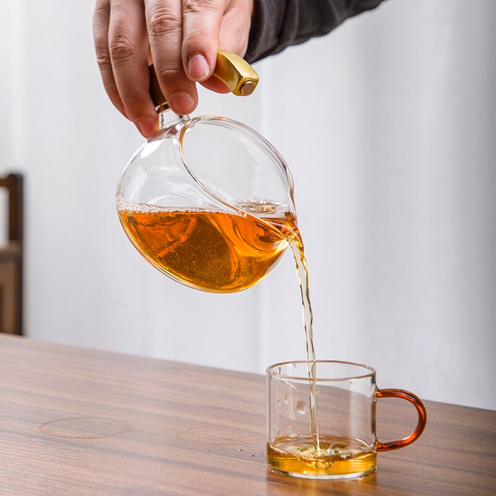 Creative Automatic Teapot Tea Infuser Magnetic Water Diversion Heat-resistant Kungfu Tea Drinking Chinese Glass Tea Set Tea Make-Health Wisdom™