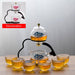 Creative Discoloration Teapot Glass Lazy Automatic Tea Making Household Pu&#39;er Scented Kung Fu tea Tea Set Infuser Drinking-Health Wisdom™