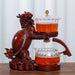 Creative Dragon Turtle Teapot Glass Lazy Automatic Tea Making Household Pu&#39;er Oolong Tea Set Infuser Drinking