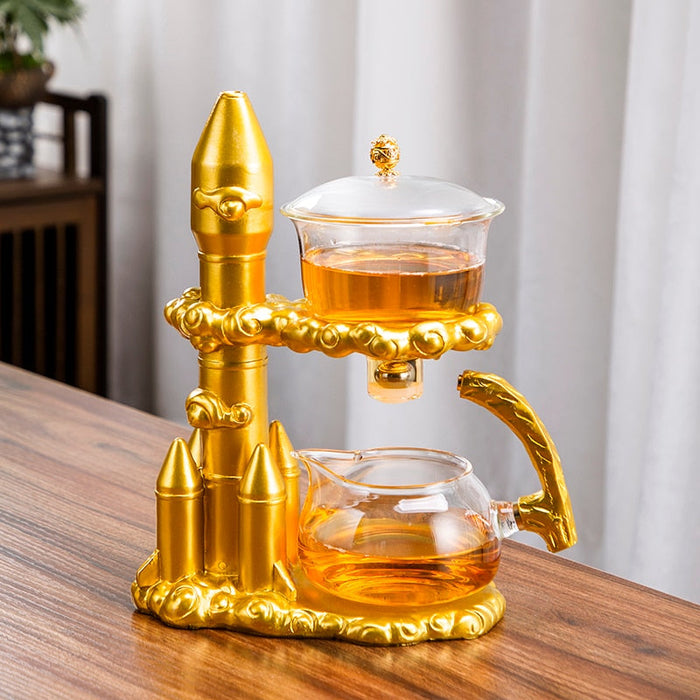 Creative Glass Tea Set Automatic Teapot Tea Infuser Magnetic Water Diversion Heat-resistant Kungfu Tea Drinking Tea Make-Health Wisdom™