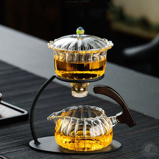 Creative Heat-resistant Teapot Glass Automatic Tea Making Pu&#39;er Scented Kung Fu tea Tea Set Infuser Drinking Tea Maker-Health Wisdom™