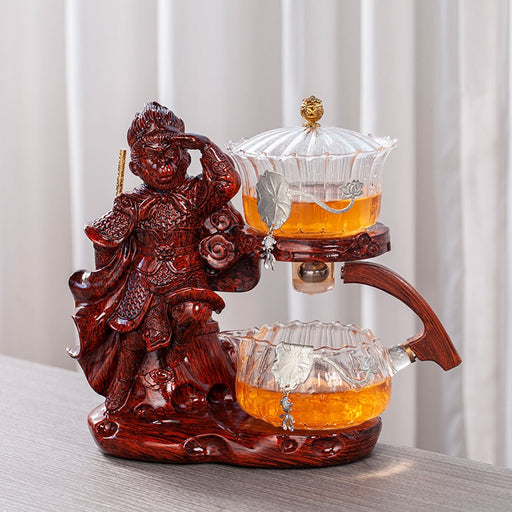 Creative Monkey King Glass Tea Set Automatic Teapot Tea Heat-resistant Kungfu Tea Drinking Tea Make
