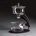 Creative Silver Inlaid Semi-automatic Tea Set Heat-resistant Glass Kung Fu Tea Set Teapot Teacup-Health Wisdom™