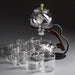Creative Silver Inlaid Semi-automatic Tea Set Heat-resistant Glass Kung Fu Tea Set Teapot Teacup-Health Wisdom™