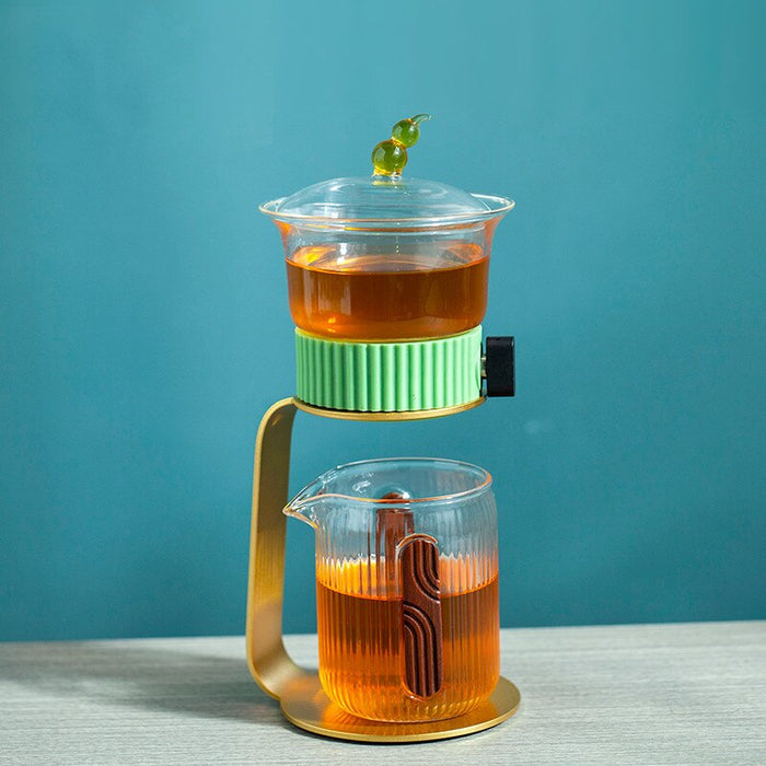 Creative Tea Maker Teapot Glass Automatic Tea Making Household Pu&#39;er Scented Kung Fu tea Tea Set Infuser Drinking-Health Wisdom™