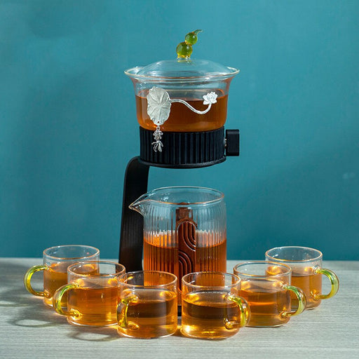 Creative Tea Maker Teapot Glass Automatic Tea Making Household Pu&#39;er Scented Kung Fu tea Tea Set Infuser Drinking
