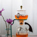 Creative flower arrangement Teapot Glass Lazy Automatic Tea Making Household Black Tea Tea Set Infuser Drinking-Health Wisdom™