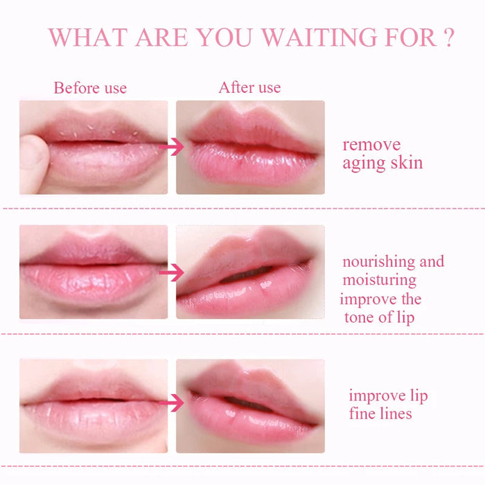 Crystal Collagen Pink Lip Mask Lips Plumper Lip Patches skincare Moisturizing Anti-wrinkle Korean Cosmetics Skin Care for Beauty-Health Wisdom™