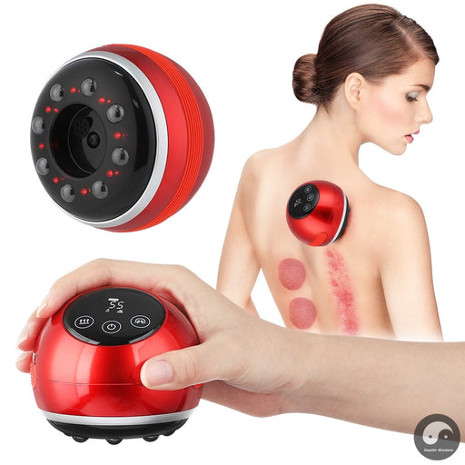 Electric Cupping Massager Vacuum Suction Cups Red Light Anti Cellulite Magnet Therapy Guasha Scraping Fat Burner Slimming-Health Wisdom™