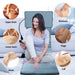 Electric Heating Back Massage Cushion Chair Pad 9 Motor Vibration Home Office Lumbar Neck Full-Body Pain Relief Physiotherapy