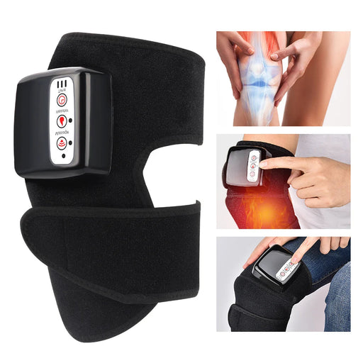 Electric Heating Knee Massager Far Infrared Joint Physiotherapy Elbow Knee Pad Vibration Massage Pain Relief Health Care Device-Health Wisdom™