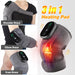 Electric Heating Knee Shoulder Massager Pad Brace LED Vibrators Orthopedics Belt 65℃ Arthritis Pain Relief Physiotherapy Charge-Health Wisdom™