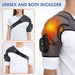 Electric Heating Vibration Massage Shoulder Brace Support Belt Therapy For Arthritis Joint Injury Pain Relief Rehabilitation Pad