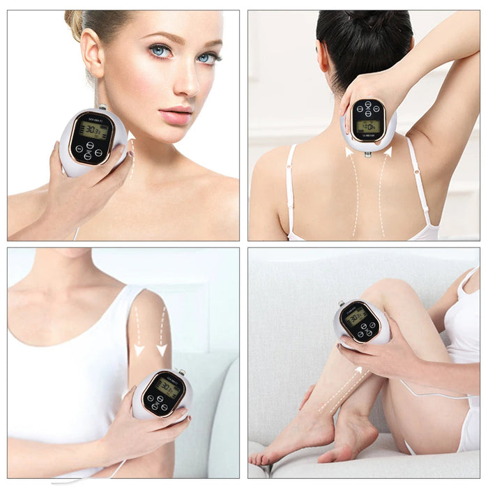 Electric Vacuum Cupping Body Massager Face Back Suction Cup Guasha EMS Heating Anti-cellulite Slimming Physiotherapy