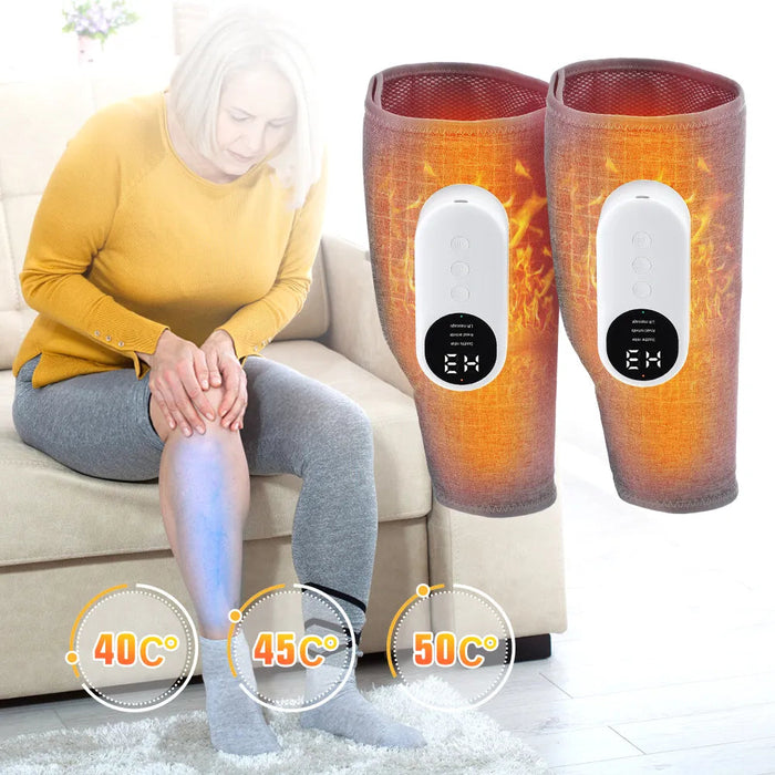 Eletric 360° Pressotherapy Leg Calf Massager Arm Feet 3-speed Air Pressure Airbag Vibration Muscle Relax Pain Relief Recharge