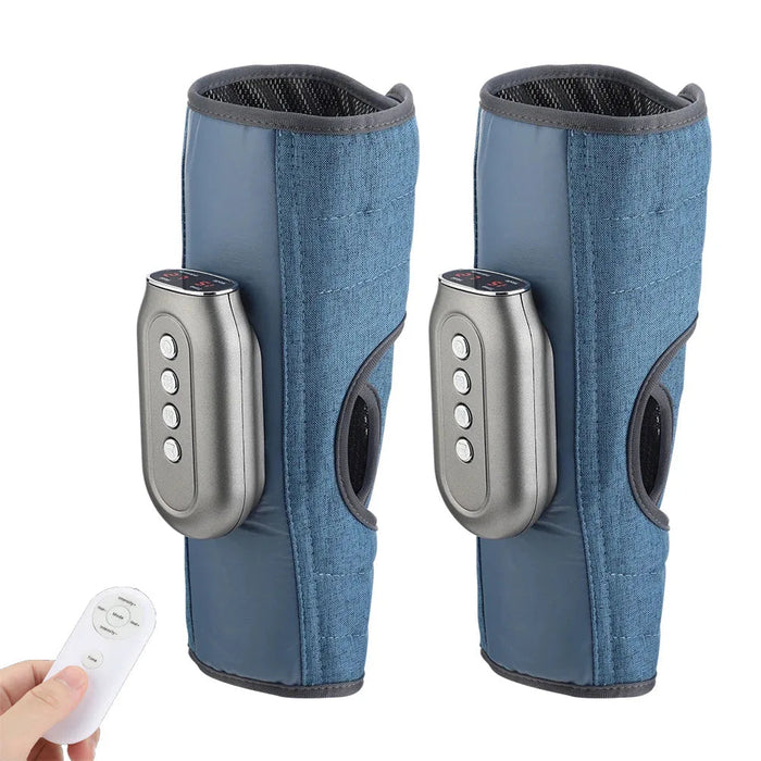Eletric Calf Massager Leg Muscle Pain Relief Presotherapy Promote Blood Circulation Remote Control 3-Level Mode Hot Compress
