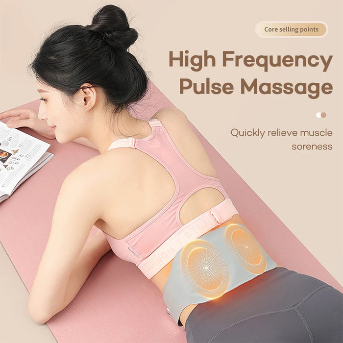 Eletric Heating Abdominal Massager Belt EMS Pulse Muscle Electrostimulator Physiotherapy Menstrual Period Health Fitness-Health Wisdom™