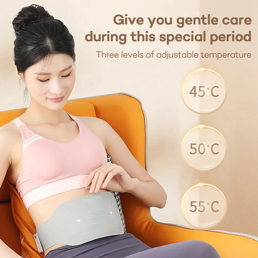Eletric Heating Abdominal Massager Belt EMS Pulse Muscle Electrostimulator Physiotherapy Menstrual Period Health Fitness-Health Wisdom™