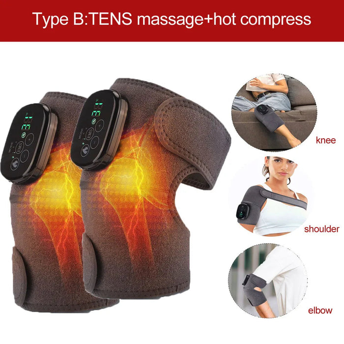 Eletric Heating Knee Pads Shoulder Protection for Joint Pain 40-70℃ Hot Compress Physiotherapy Blood Circulation Rehabilitation