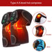 Eletric Heating Knee Pads Shoulder Protection for Joint Pain 40-70℃ Hot Compress Physiotherapy Blood Circulation Rehabilitation-Health Wisdom™
