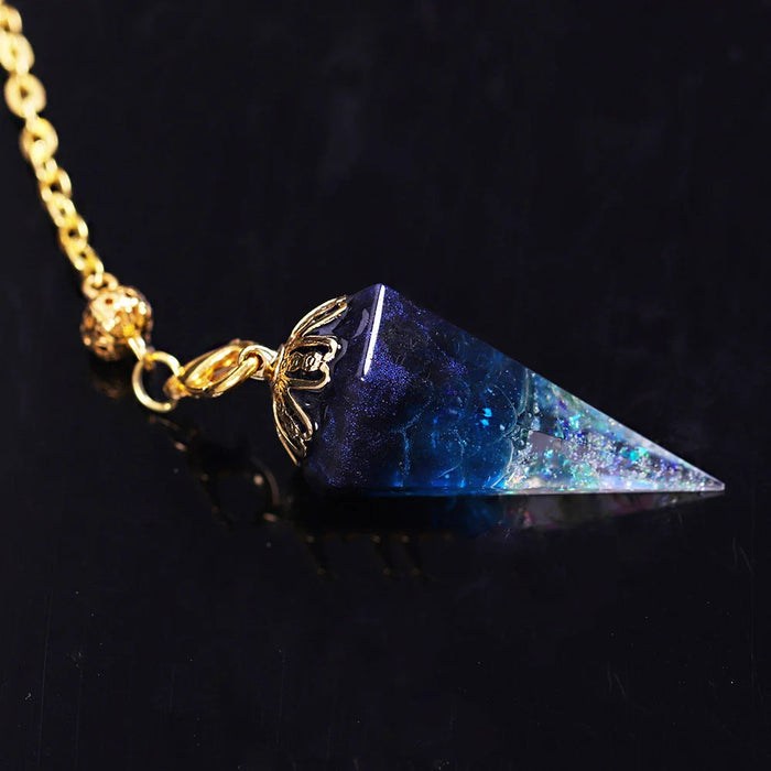 Energy Crystal Orgonite Pendulum For Dowsing Natural Healing Crystal Quartz Orgone Hexagonal Pendants Pendulo Jewelry Pendulos-Health Wisdom™