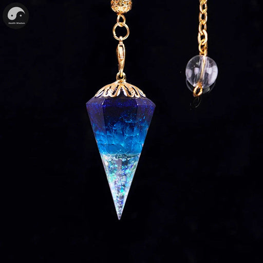 Energy Crystal Orgonite Pendulum For Dowsing Natural Healing Crystal Quartz Orgone Hexagonal Pendants Pendulo Jewelry Pendulos-Health Wisdom™