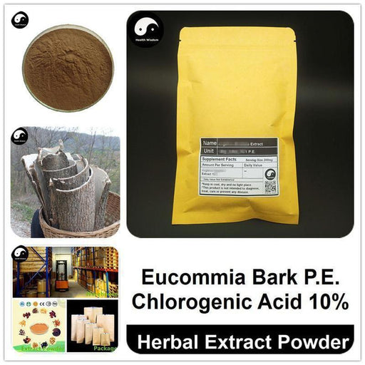 Eucommia Bark Extract Powder, Eucommiae Ulmoides P.E., Chlorogenic Acid 10%-Health Wisdom™