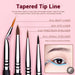 Eyeliner Brushes set,11pcs Pro Eyeliner Brushes,Tapered Angled Flat Ultra Fine Precision Eye Makeup brushes set T324-Health Wisdom™