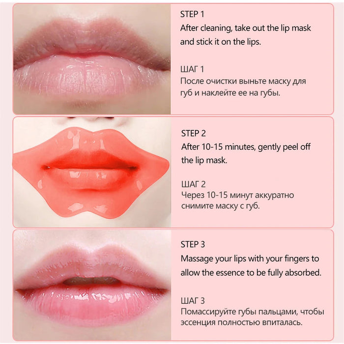 Fruit Vitamin C Moisturizing Skincare Lip Mask Reducing Lip Wrinkles Repair Skin Lip Patches Face Care Masks Recreate Sexy Lips