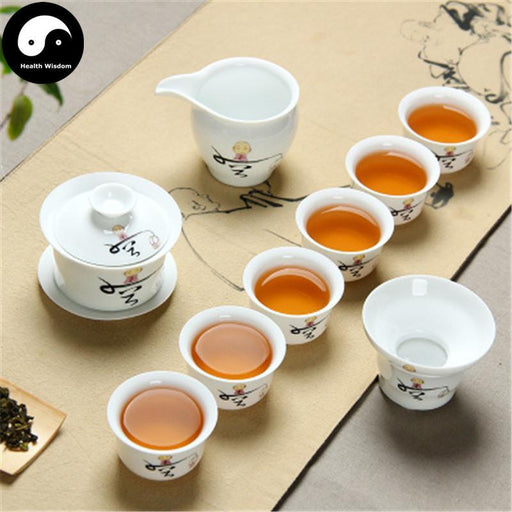 Full Kungfu Gaiwan tea Set With 6 Cups 空-Health Wisdom™