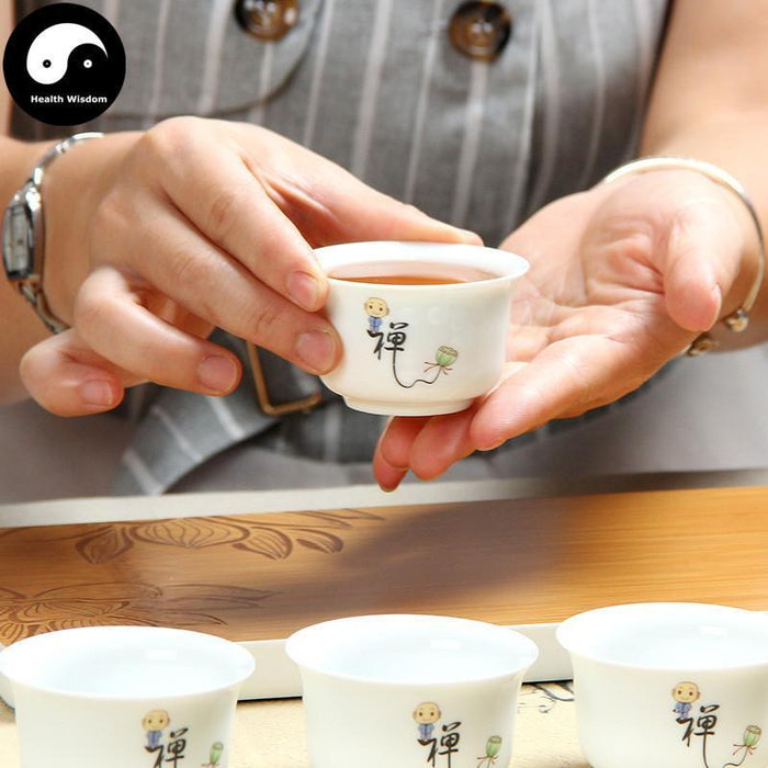 Full Kungfu Gaiwan tea Set With 6 Cups 悟