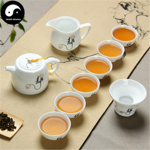 Full Kungfu Teapot Set With 6 Tea Cups 静-Health Wisdom™