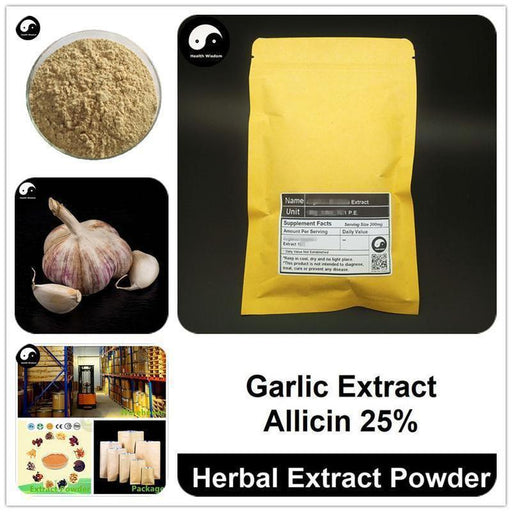 Garlic Extract Powder, Allium Sativum P.E., Allicin 25%, Garlicin-Health Wisdom™