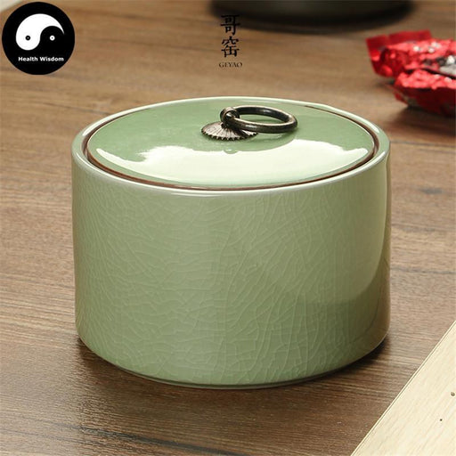 Ge Ceramic Loose Leaf Tea Storage 哥窑 茶叶罐