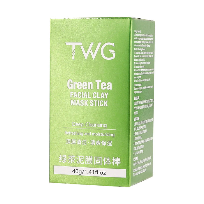 Green Tea Facial Clay Mask Stick Face Mask Cleansing Blackhead Removal Anti Acne Moisturizing Facial Masks Skin Care Products-Health Wisdom™