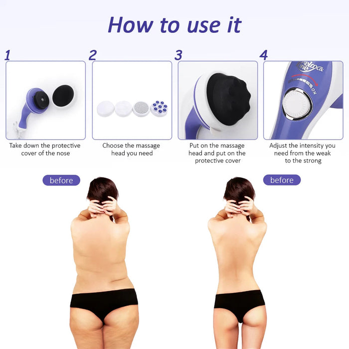 Handheld Fat Cellulite Remover Electric Body Slimming Massager Body Sculpting Device for Home Gym Muscle Vibrating Fat-Removing-Health Wisdom™