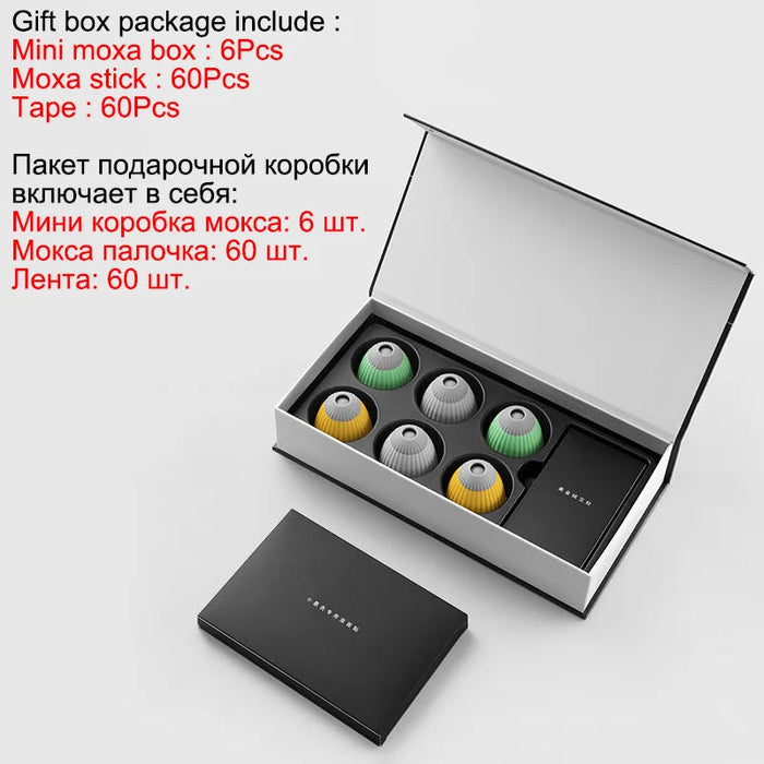 High-end Design Mini Moxibustion Box Wormwood Burner Moxa Therapy Meridian Acupoints Warm Massage Gifts for Elder and Loved Ones-Health Wisdom™
