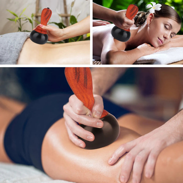 Hot Bian Stone Gua Sha Skin Scraping Warming Moxibustion Apparatus Scraper Body Massager Physiotherapy Back Relax Spa