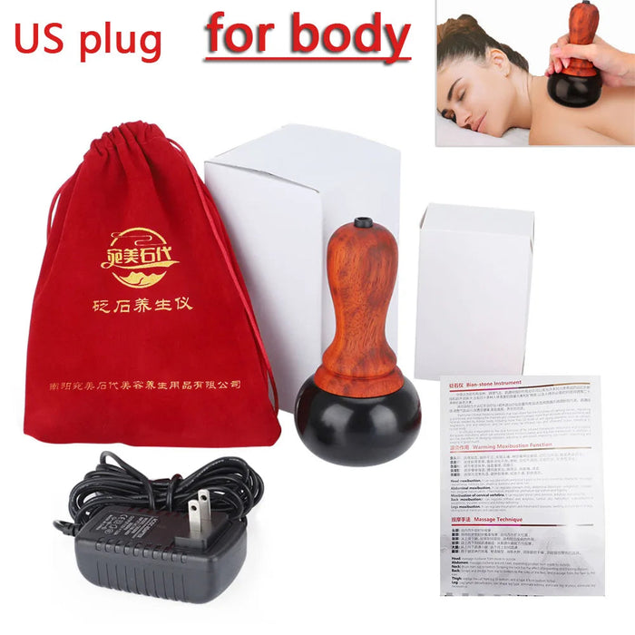 Hot Bian Stone Gua Sha Skin Scraping Warming Moxibustion Apparatus Scraper Body Massager Physiotherapy Back Relax Spa-Health Wisdom™
