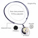 Howlite And Obsidian Yin And Yang Necklace Tai Chi Pendant Orgonite Reiki Energy Crystal Orgone Amulet Jewelry For Women-Health Wisdom™