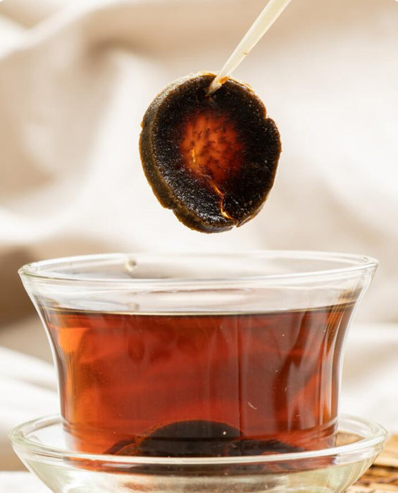 Hua Ju Hong Guo Pian 化橘紅果, 10 Years Dried Fructus Citri Grandis, Throat Cough Care Herb Tea Pummelo Fruit-Health Wisdom™