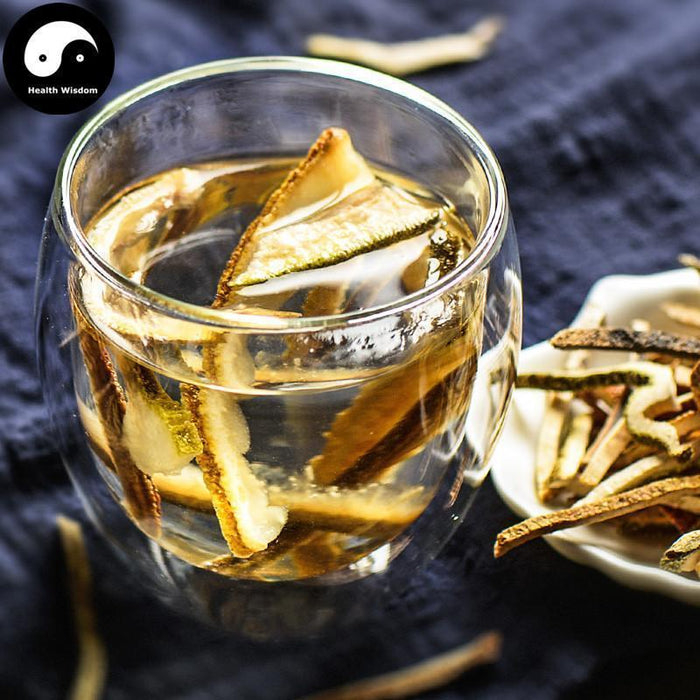 Hua Ju Hong Si 化橘紅丝, Exocarpium Citri Grandis, Pummelo Peel Throat Cough Care Herb Tea