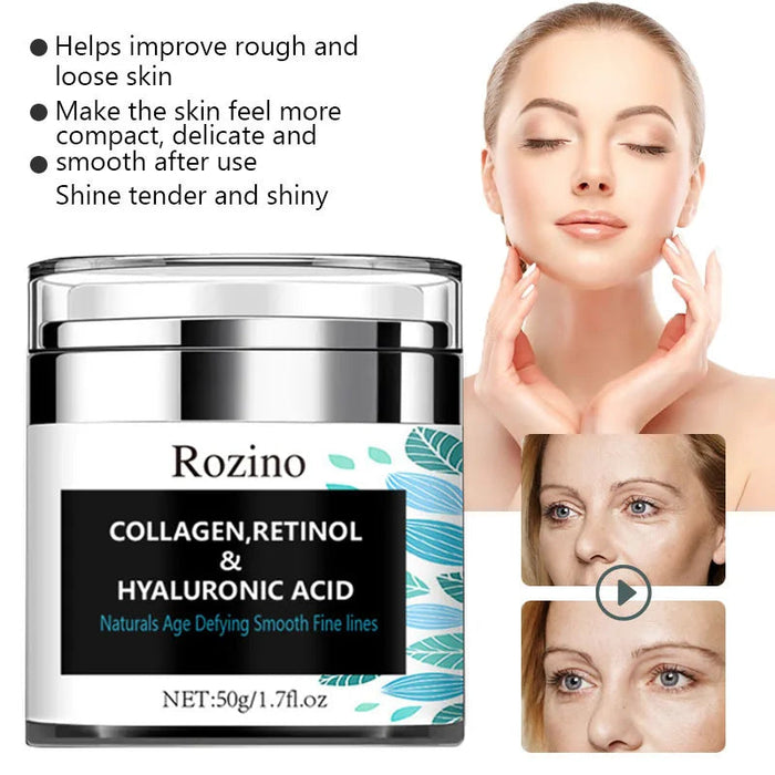 Hyaluronic Acid Collagen Retinol Face Cream Anti Wrinkle Anti-Aging Moisturizing Whitening Firming Creams Facial Skin Car-Health Wisdom™