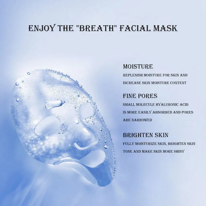IMAGES 10pcs Hyaluronic Acid Niacinamide Face Masks Moisturizing Shrinking Pores Sheet Mask Beauty Skin Care Facial Mask-Health Wisdom™