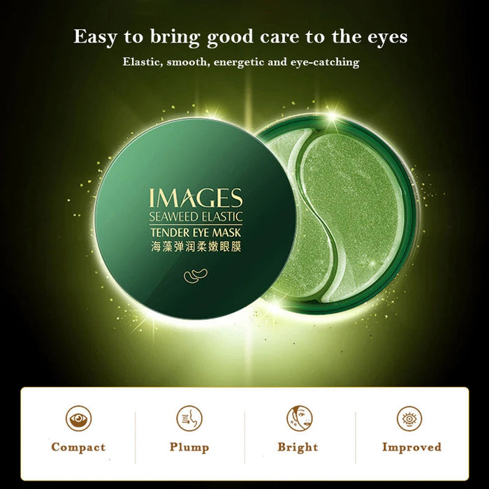 IMAGES Seaweed Black Pearl Gold Collagen Eye Patches Anti Dark Circle Anti-wrinkle Eye Mask Moisturizing Eyes Care Masks 120pcs-Health Wisdom™