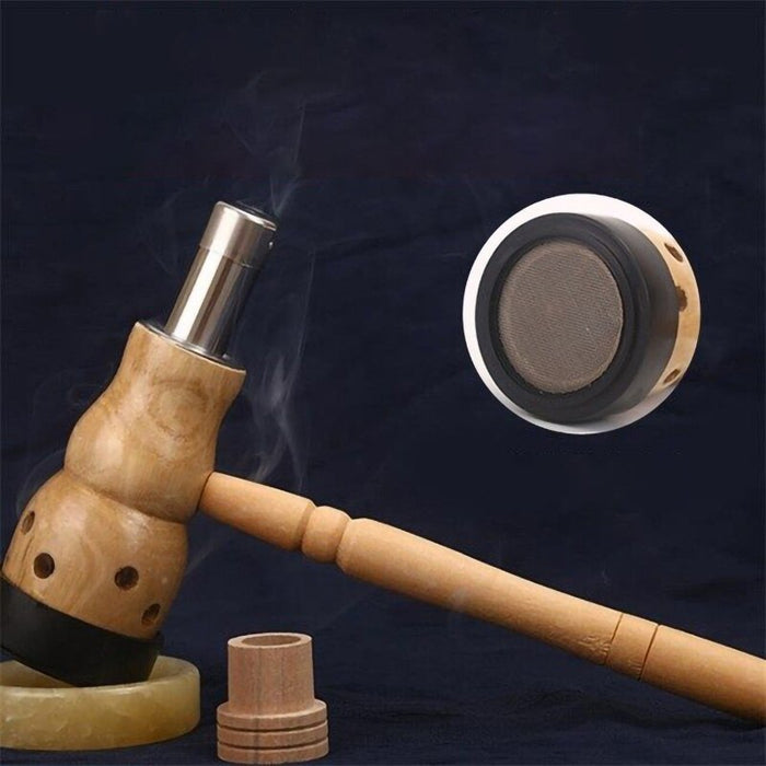 Jade Moxibustion Tool Handle Gourd Moxa Roll Burner Warm Body Massage Burning Chinese Herbal Medicine Penetrates Meridians-Health Wisdom™