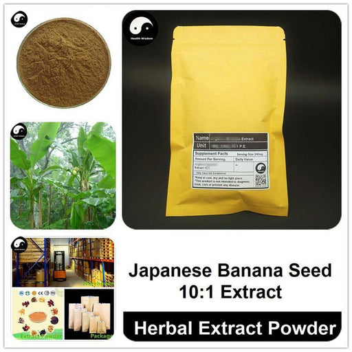 Japanese Banana Seed Extract Powder, Musa Basjoo Sieb P.E. 10:1, Ba Jiao Zi-Health Wisdom™