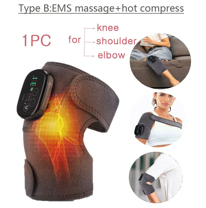 Knee Protection for Joint Pain Shoulder Elbow Massager Vibrador Knee Pads Arthritis Heated Physiotherapy Relaxation Treatment-Health Wisdom™