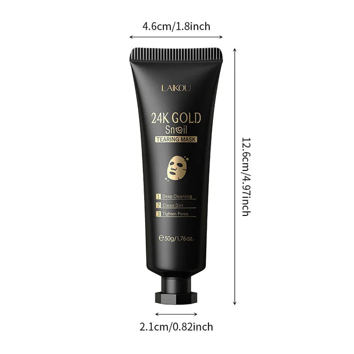 LAIKOU 24K Gold Sakura Peeling Face Mask Anti Wrinkle Whitening Blackhead Removal Facial Tear Off Mask Skin Care Products-Health Wisdom™