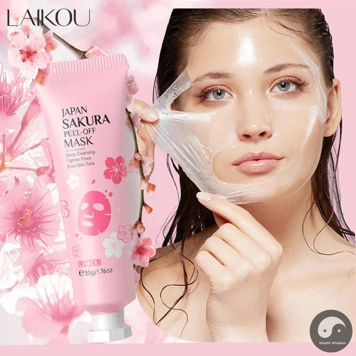 LAIKOU Sakura 24K Gold Peeling Face Mask Anti Wrinkle Whitening Acne Blackhead Removal Facial Tear Off Mask Skin Care Products-Health Wisdom™
